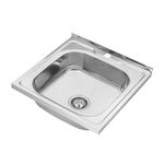 Кухонная мойка накладная Kroner KRP Polierte 5050 (0,6 мм), фото , изображение 3 | SNABZHENIE.com.ua