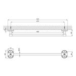 Полотенцедержатель Kroner KRM Elbe - ACC2901-1, фото , зображення 2 | SNABZHENIE.com.ua