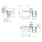 Держатель для туалетной бумаги и освежителя воздуха Kroner KRM Elbe, фото , изображение 2 | SNABZHENIE.com.ua