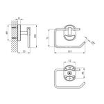 Держатель для туалетной бумаги Kroner KRM Elbe ACC2903-2, фото , изображение 2 | SNABZHENIE.com.ua
