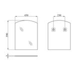 Зеркало Kroner KRM Belantis - ACS701, фото , зображення 2 | SNABZHENIE.com.ua