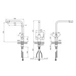 Смеситель кухонный Kroner KRP Edelstahl Klassisch с фильтром, фото , изображение 2 | SNABZHENIE.com.ua