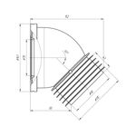 Фановая труба ANIplast 110х45° W4228EU, фото , изображение 2 | SNABZHENIE.com.ua