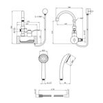 Проточний водонагрівач Kroner KRM Volt - CW191WMDS з дисплеєм, фото , зображення 2 | SNABZHENIE.com.ua