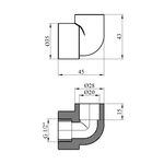 Колено PPR Baux 20х1/2'' РВ, фото , зображення 2 | SNABZHENIE.com.ua