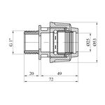 Муфта ПЭ SPT 25х1 РН, фото , зображення 2 | SNABZHENIE.com.ua