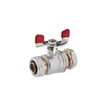 Кран шаровой металлопластиковый STA 20х20 никелированный, фото  | SNABZHENIE.com.ua