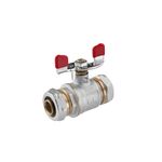 Кран шаровой металлопластиковый STA 20х20 никелированный, фото , изображение 3 | SNABZHENIE.com.ua