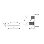 Декоративна чашка з ексцентриком Kroner KRM - C911 (пара), фото , зображення 2 | SNABZHENIE.com.ua