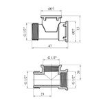 Тройник латунный STA 1/2 ВВН, фото , изображение 2 | SNABZHENIE.com.ua