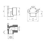 Колено PPR GrandiTherm 20х1/2 РВ для настенного монтажа, фото , изображение 2 | SNABZHENIE.com.ua