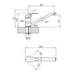 Смеситель кухонный Agua Leon - C030, фото , изображение 2 | SNABZHENIE.com.ua