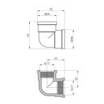 Уголок Karro 1 ВВ никельований KR-3107, фото , зображення 2 | SNABZHENIE.com.ua
