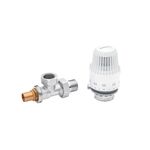 Термостатический угловой кран с термоголовкой Karro RTL 1/2, фото , изображение 3 | SNABZHENIE.com.ua