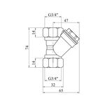 Фильтр грубой очистки воды Karro Super 3/4 KR-201, фото , изображение 2 | SNABZHENIE.com.ua