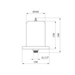Гидроаккумулятор вертикальный Forwater 1 л, фото , изображение 2 | SNABZHENIE.com.ua