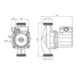 Насос циркуляційний Forwater WRS 25/8-180 Green (Wilo), фото , зображення 2 | SNABZHENIE.com.ua