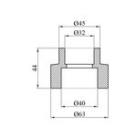 Муфта редукційна PPR GrandiTherm 40х32 мм, фото , зображення 2 | SNABZHENIE.com.ua