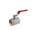 Кран шаровий STA 1 1/2 ВВ PN30 ручка, никельований, фото  | SNABZHENIE.com.ua