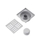 Трап ANIplast вертикальный 50 мм с решеткой 15х15 см TA5210EU, фото , изображение 3 | SNABZHENIE.com.ua