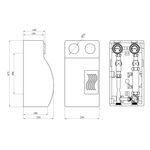 Насосная группа Karro 1 (термостат+трехходовой кран) KR-15177, нержавейка, фото , изображение 2 | SNABZHENIE.com.ua