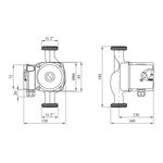 Циркуляционный насос Forwater 32/8-180 с гайками New, фото , изображение 2 | SNABZHENIE.com.ua