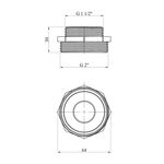 Ниппель перехідний STA 2х1 1/2 НН латунний, фото , зображення 2 | SNABZHENIE.com.ua