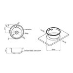 Кухонна мийка Kroner KRP Satin - 490 (0,6 мм), фото , зображення 2 | SNABZHENIE.com.ua