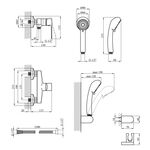 Змішувач для душа Kroner KRP Eifel - C050, фото , зображення 2 | SNABZHENIE.com.ua