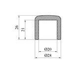 Заглушка PPR Baux 20 мм, фото , зображення 2 | SNABZHENIE.com.ua