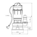 Фекальный насос Forwater WQD 10-10-1,1 кВт, фото , изображение 2 | SNABZHENIE.com.ua