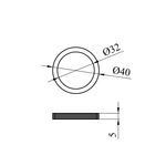 Кільце ущільнювальне Rozma 32 мм, фото , зображення 2 | SNABZHENIE.com.ua
