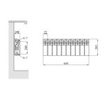 Радиатор алюминиевый Calor CO-200 16 Bar 275x80 мм (Польша), фото , изображение 2 | SNABZHENIE.com.ua