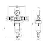 Фильтр самоочищающийся Karro 3/4" 88044, прозрачный в коробке, фото , изображение 2 | SNABZHENIE.com.ua