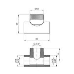 Тройник PPR Rozma 25х3/4 РВ, фото , изображение 2 | SNABZHENIE.com.ua