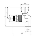 Угловой радиаторный кран PPR GrandiTherm 20х1/2, фото , изображение 2 | SNABZHENIE.com.ua