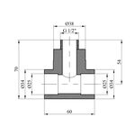 Тройник PPR GrandiTherm 25x1/2 РН, фото , изображение 2 | SNABZHENIE.com.ua