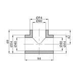 Тройник PPR GrandiTherm 40 мм, фото , зображення 2 | SNABZHENIE.com.ua
