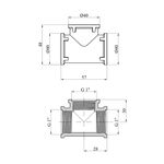 Тройник STA 1 ВВВ латунний, фото , зображення 2 | SNABZHENIE.com.ua