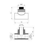 Тройник PPR Rozma 25x3/4 РН, фото , зображення 2 | SNABZHENIE.com.ua