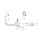 Сифон для ванной ANIplast 11/2" 50 мм с ревизией C6255, фото , изображение 2 | SNABZHENIE.com.ua