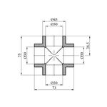Крестовина PPR Rozma 32 мм, фото , зображення 2 | SNABZHENIE.com.ua
