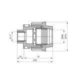 Муфта ПЭ SantehPlast 40х1" РВ, фото , зображення 2 | SNABZHENIE.com.ua