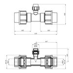 Тройник редукционный ПЭ SantehPlast 63х25х63 мм, фото , изображение 2 | SNABZHENIE.com.ua