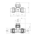 Тройник ПЭ SantehPlast 20 мм, фото , изображение 2 | SNABZHENIE.com.ua