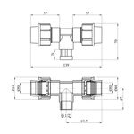 Тройник ПЭ SantehPlast 20х1/2"х20 РВ, фото , изображение 2 | SNABZHENIE.com.ua