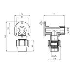 Колено настенное ПЭ SantehPlast 20х1/2" РВ, фото , изображение 2 | SNABZHENIE.com.ua