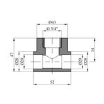 Тройник PPR GrandiTherm 20х3/4 РВ, фото , зображення 2 | SNABZHENIE.com.ua