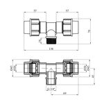 Тройник ПЭ SantehPlast 20х3/4"х20 РН, фото , изображение 2 | SNABZHENIE.com.ua