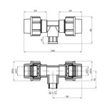 Тройник ПЭ SantehPlast 25х1/2"х25 РВ, фото , изображение 2 | SNABZHENIE.com.ua